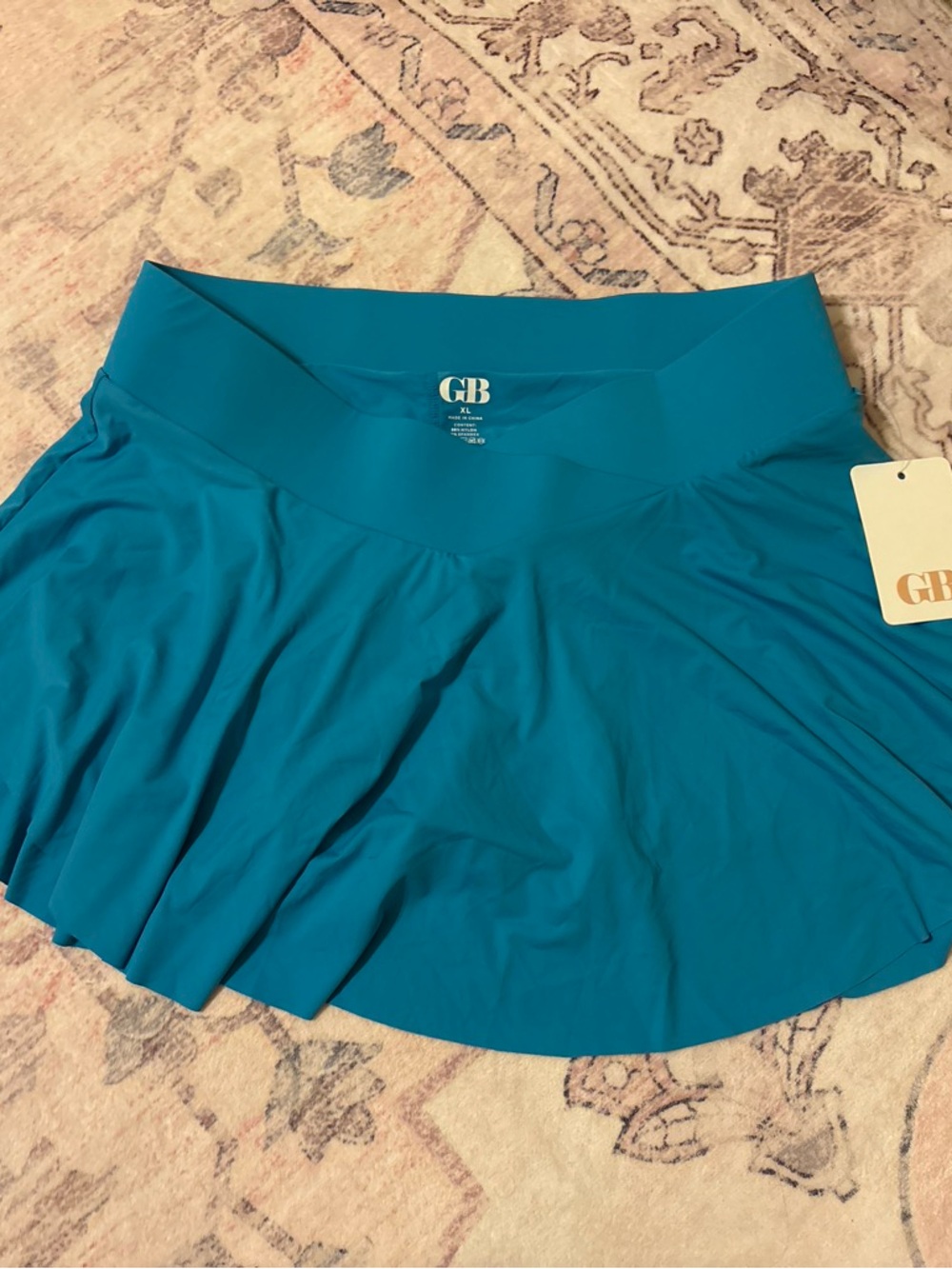 Gianni Bini Teal Flared Active Skirt